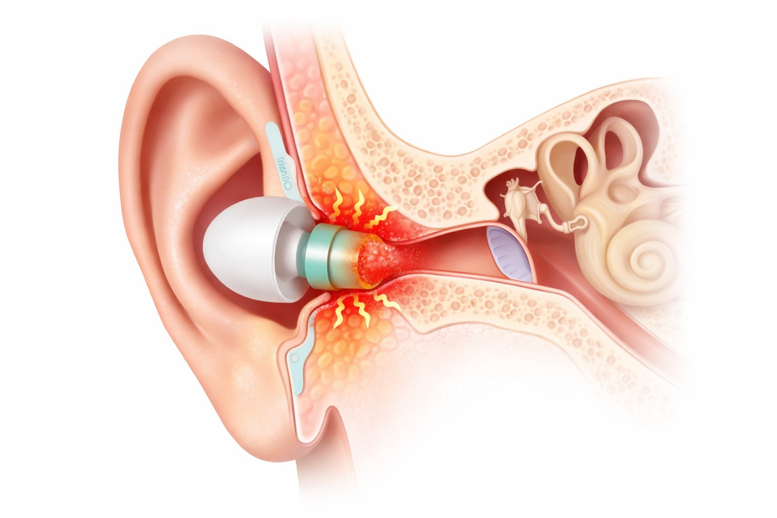 earplugs may hurt your ears if you wear in a wrong way